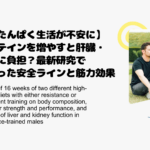 【高たんぱく生活が不安に】プロテインを増やすと肝臓・腎臓に負担？最新研究でわかった安全ラインと筋力効果
