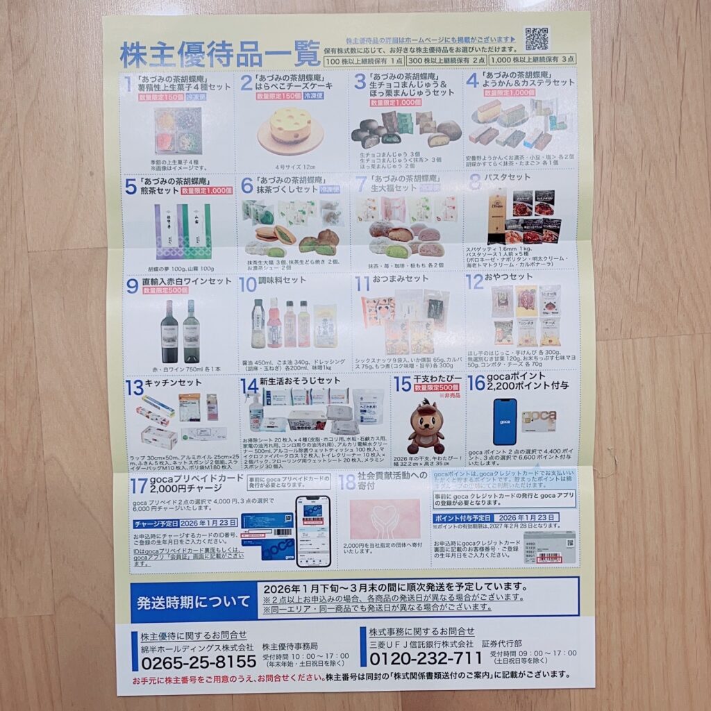 綿半株主優待2024